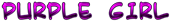 PURPLE GIRL Logo Style