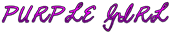 PURPLE GIRL Logo Style