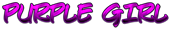 PURPLE GIRL Logo Style