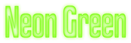 Neon Green Logo Style