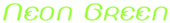 Neon Green Logo Style