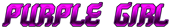 PURPLE GIRL Logo Style