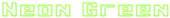 Neon Green Logo Style