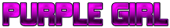 PURPLE GIRL Logo Style