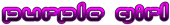 PURPLE GIRL Logo Style