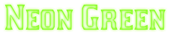 Neon Green Logo Style