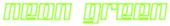 Neon Green Logo Style