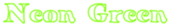 Neon Green Logo Style