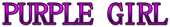 PURPLE GIRL Logo Style