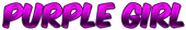 PURPLE GIRL Logo Style