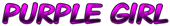 PURPLE GIRL Logo Style