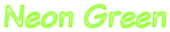 Neon Green Logo Style