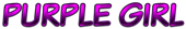 PURPLE GIRL Logo Style