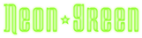 Neon Green Logo Style