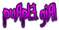 PURPLE GIRL Logo Style