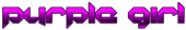 PURPLE GIRL Logo Style