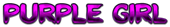 PURPLE GIRL Logo Style