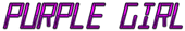 PURPLE GIRL Logo Style