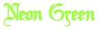 Neon Green Logo Style