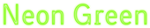 Neon Green Logo Style