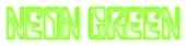 Neon Green Logo Style