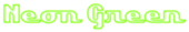 Neon Green Logo Style