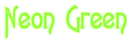 Neon Green Logo Style