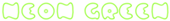 Neon Green Logo Style