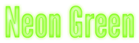 Neon Green Logo Style