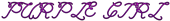 PURPLE GIRL Logo Style