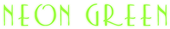 Neon Green Logo Style