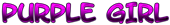 PURPLE GIRL Logo Style