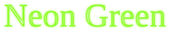 Neon Green Logo Style