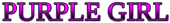 PURPLE GIRL Logo Style