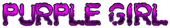 PURPLE GIRL Logo Style