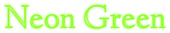 Neon Green Logo Style