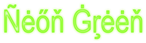 Neon Green Logo Style