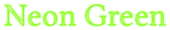 Neon Green Logo Style