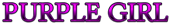 PURPLE GIRL Logo Style