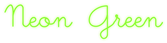 Neon Green Logo Style