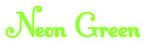 Neon Green Logo Style