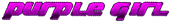 PURPLE GIRL Logo Style