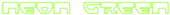 Neon Green Logo Style