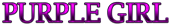 PURPLE GIRL Logo Style