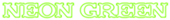 Neon Green Logo Style