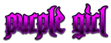 PURPLE GIRL Logo Style