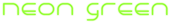 Neon Green Logo Style