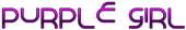 PURPLE GIRL Logo Style