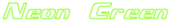 Neon Green Logo Style