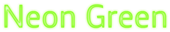 Neon Green Logo Style